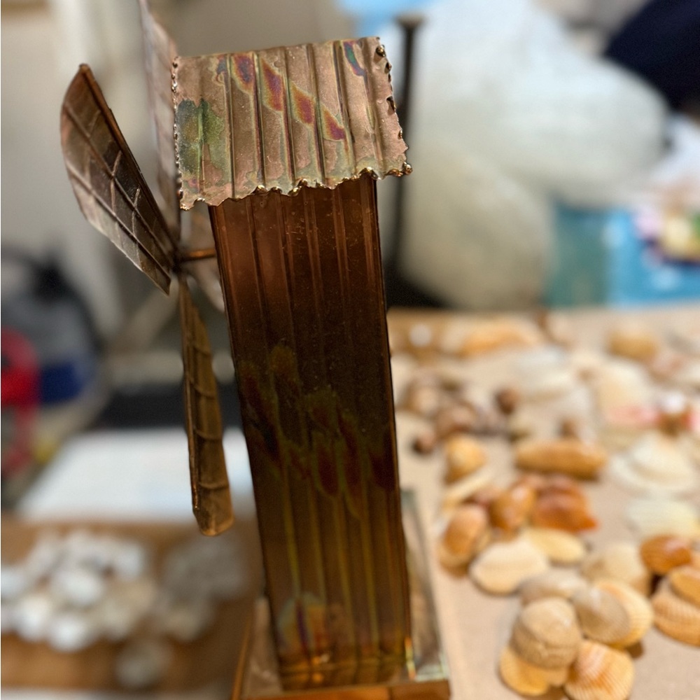 Rustic Copper Windmill Decor - Picture 3 of 10